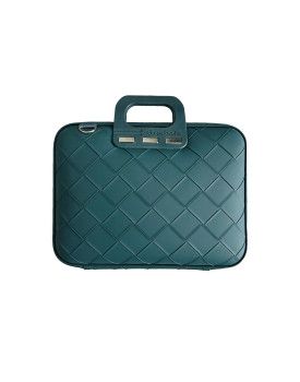 MALLETTE BOMBATA INTRECCIATO 13'' NAVY