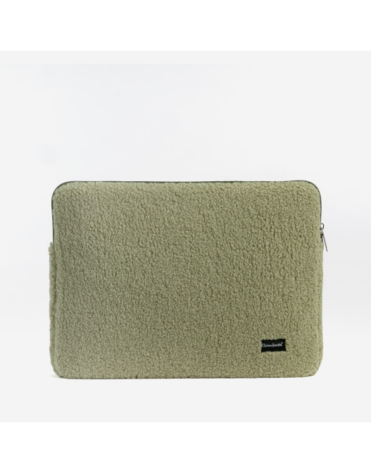 SLEEVE BOMBATA TEDDY 13'' VERT PALE